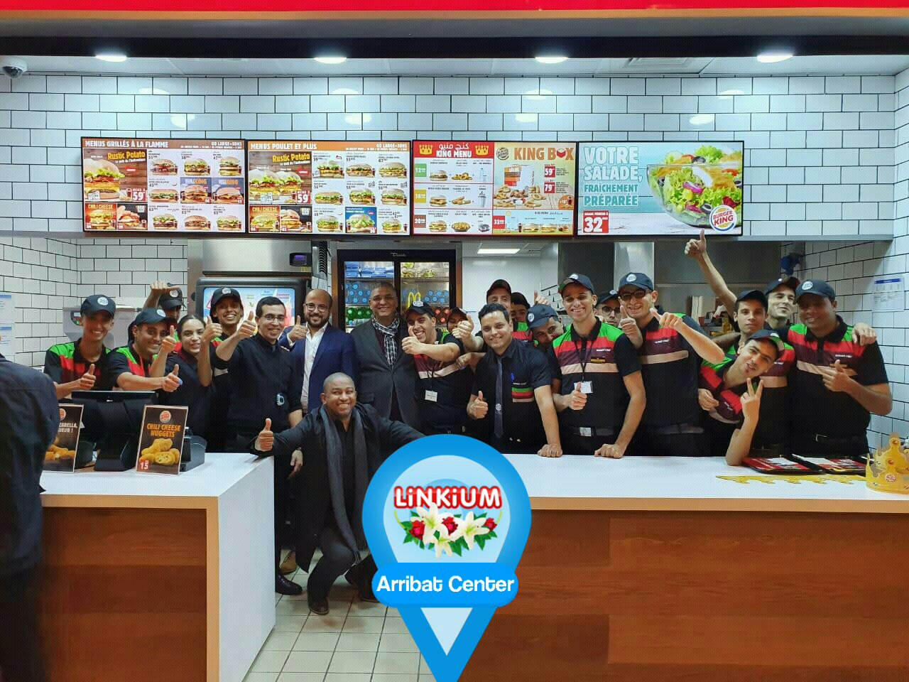 L'équipe de Burger King Arribat Center en image